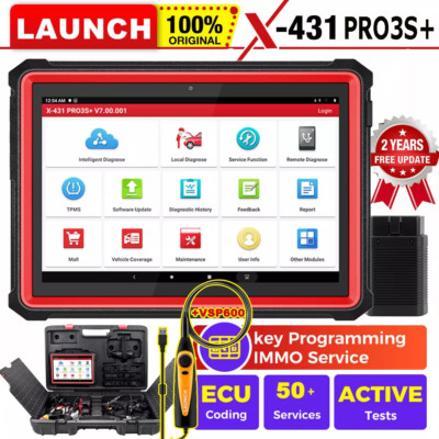 LAUNCH X431 PRO3S+ V2.0 Elite OBD2 Scanner Car Diagnostic Tool Key Programming