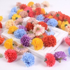 100X Daisy Artificial Flower Heads Silk Bulk Party Wedding Bouquet Garland Decor