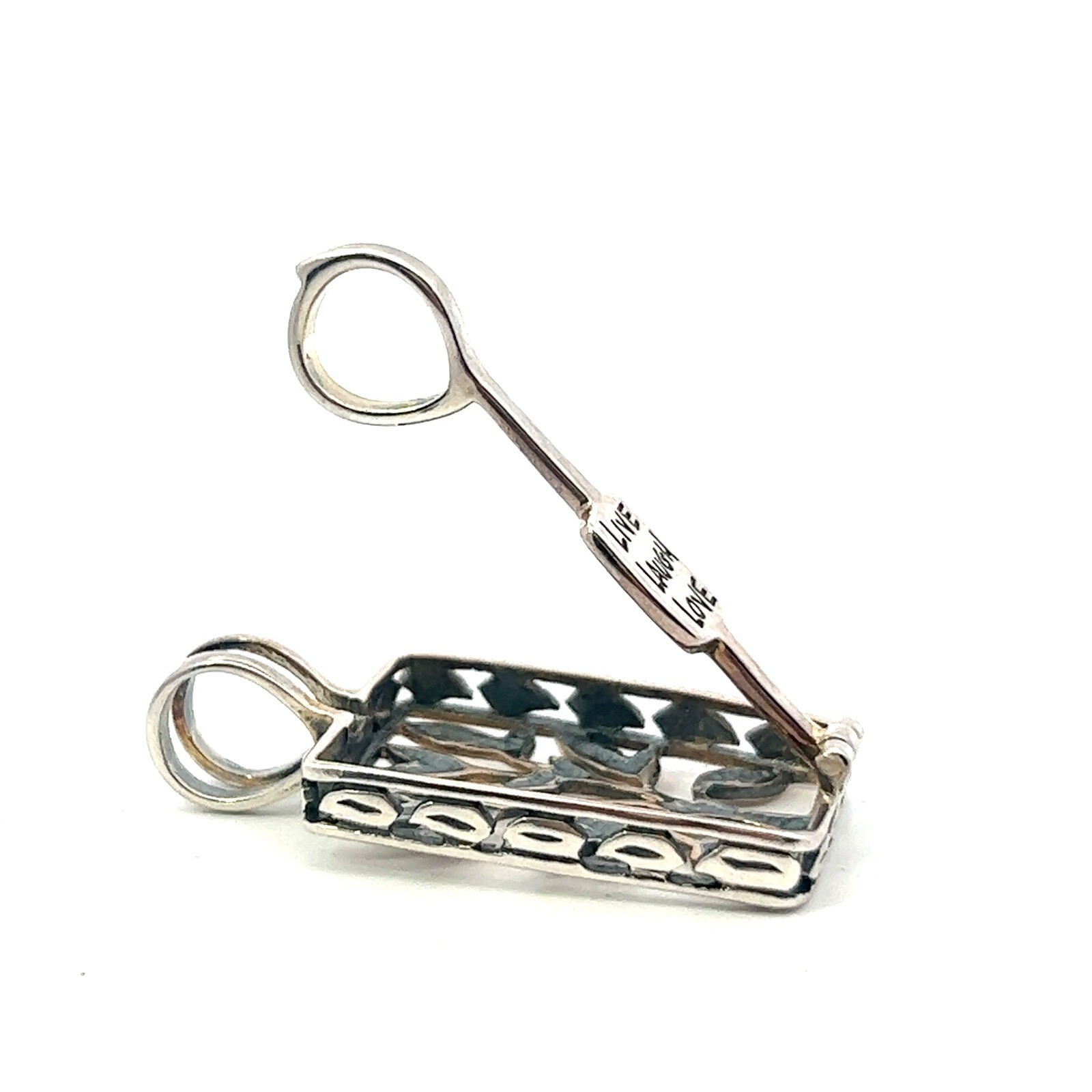 Sterling Silver Interchangeable Gemstone "Live, L… - image 6