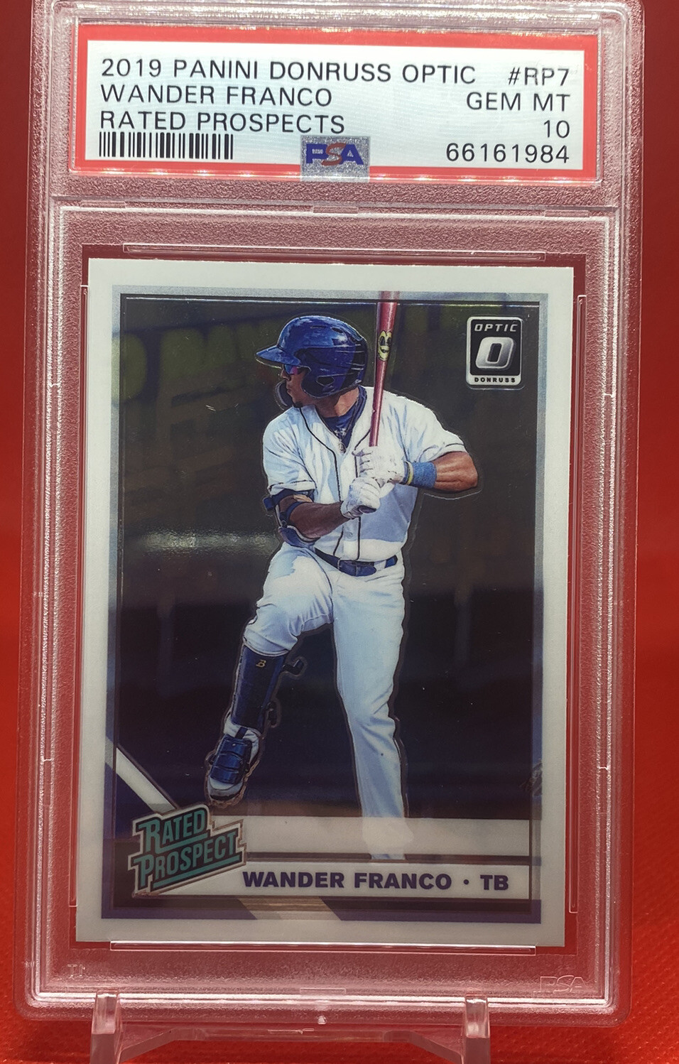 Wander Franco 2019 Panini Donruss Optic Rated Prospects #RP7 PSA 10 Rookie Card