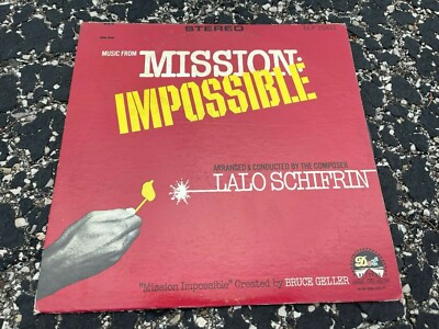 1967 MISSION IMPOSSIBLE Soundtrack OST LP '67 DOT Stereo Ultra High Fidelity