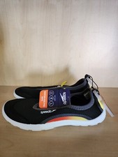 Speedo Junior Surfwalker Water Shoes, Black/ Orange Surfwalker Pro Size S 13-1