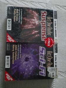 2 Pack CD Set Audio Books Topics  SUSPENSE AND SCI FI Act One Audio SEALED RARE