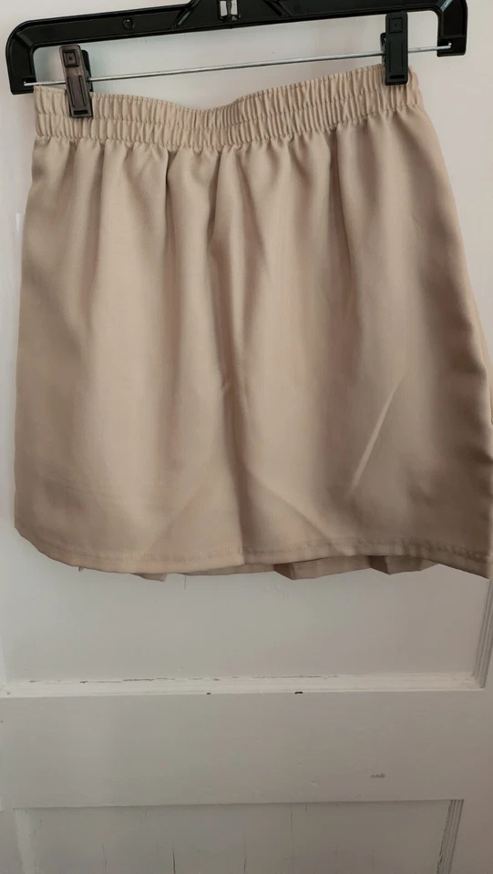 Новый с Ярлыками IZOD размер 14 обычный молодежи юбка школьная форма желтовато-коричневый тянуть на  - Изображение 3 из 4