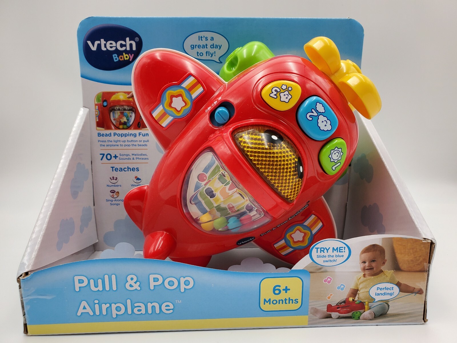 vtech pull and pop aeroplane
