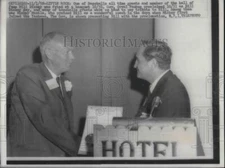 1958 Press Photo Dickey Day for Hall of Famer Bill Dickey by Gov. Orval Faudus