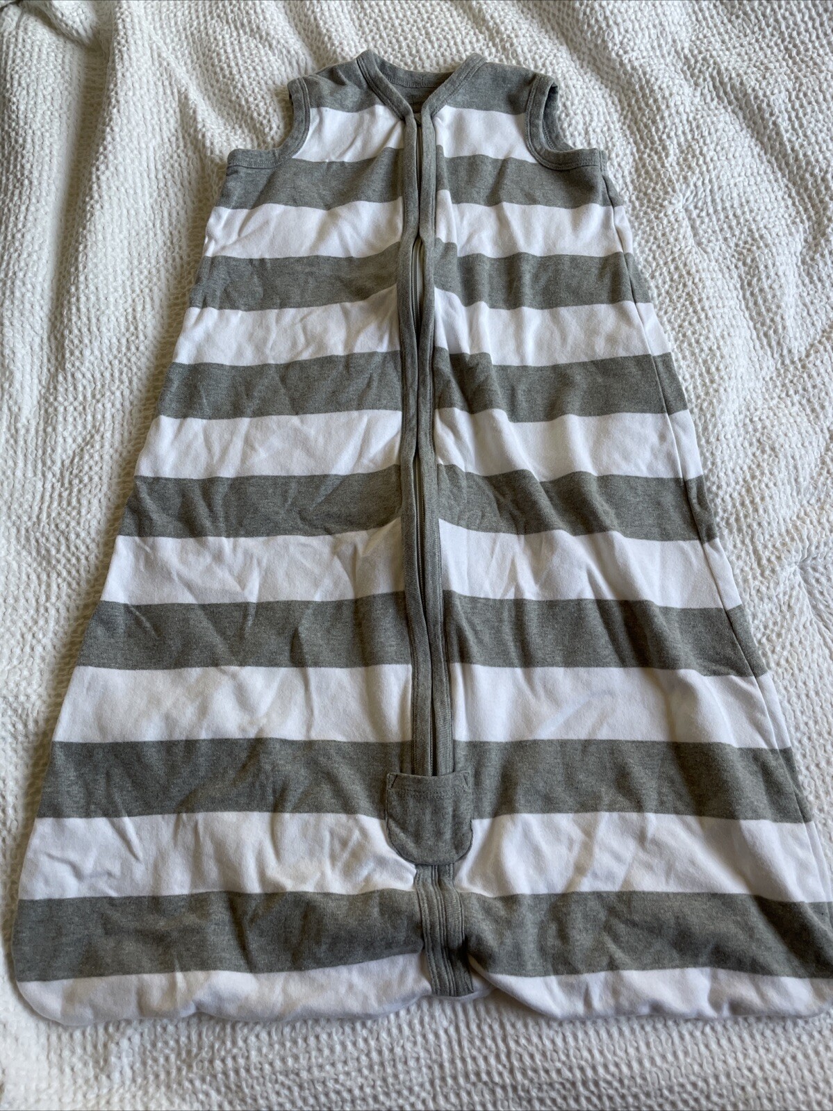 Burt’s Bees Baby Beekeeper Sleep Sack Wearable Blanket L 12-18mo Gray Striped