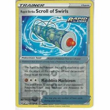 131/163 Rapid Strike Scroll of Swirls Reverse Holo Uncommon Pokemon Battle Style