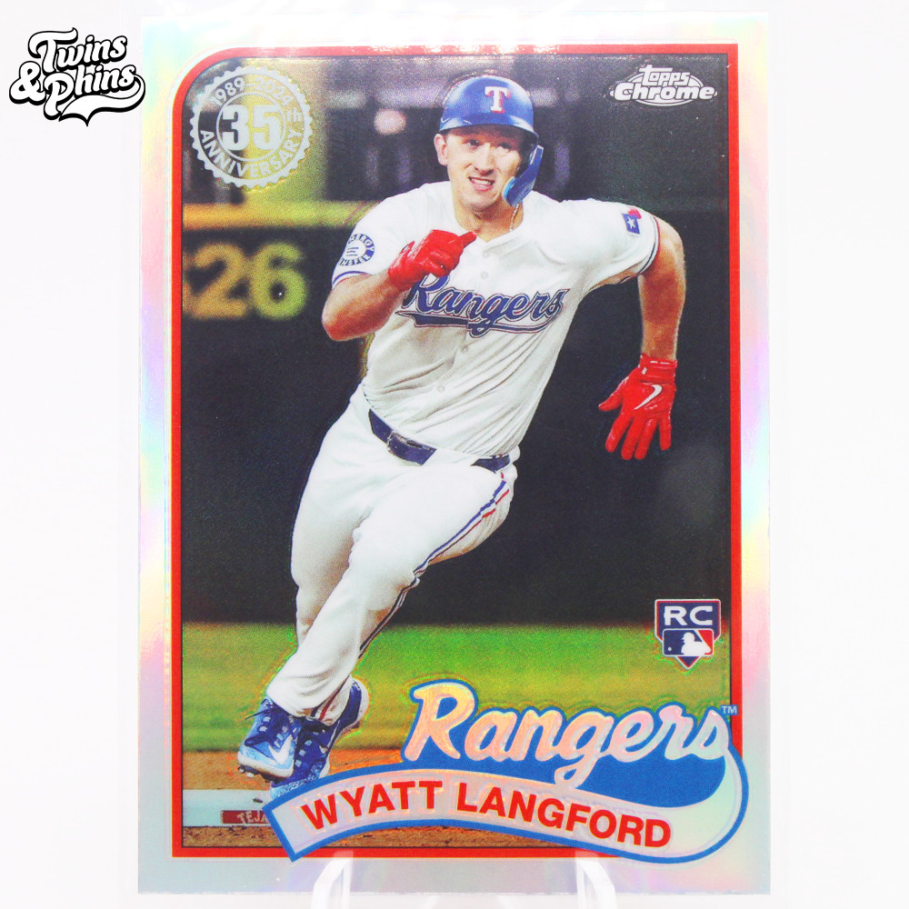 2024 Topps Chrome Update Wyatt Langford 89CU-2 Texas Rangers 1989 Rookie