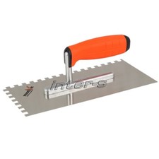 10x Zahnspachtel 6x6mm Zahnkelle Zahnung Soft Griff Edelstahl Aufziehkelle