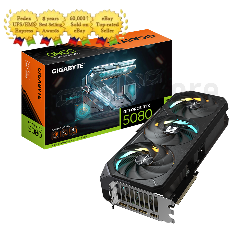 GIGABYTE GeForce RTX 5080 GAMING OC D7 16GB Gaming Graphics Card