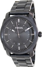 Fossil Men's Machine FS4775 Black Stainless-Steel Analog Quartz Fashion Watch