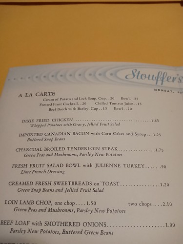 June 15, 1953 Stouffer's Restaurant Dinner Menu Unknown Location - Picture 19 of 24