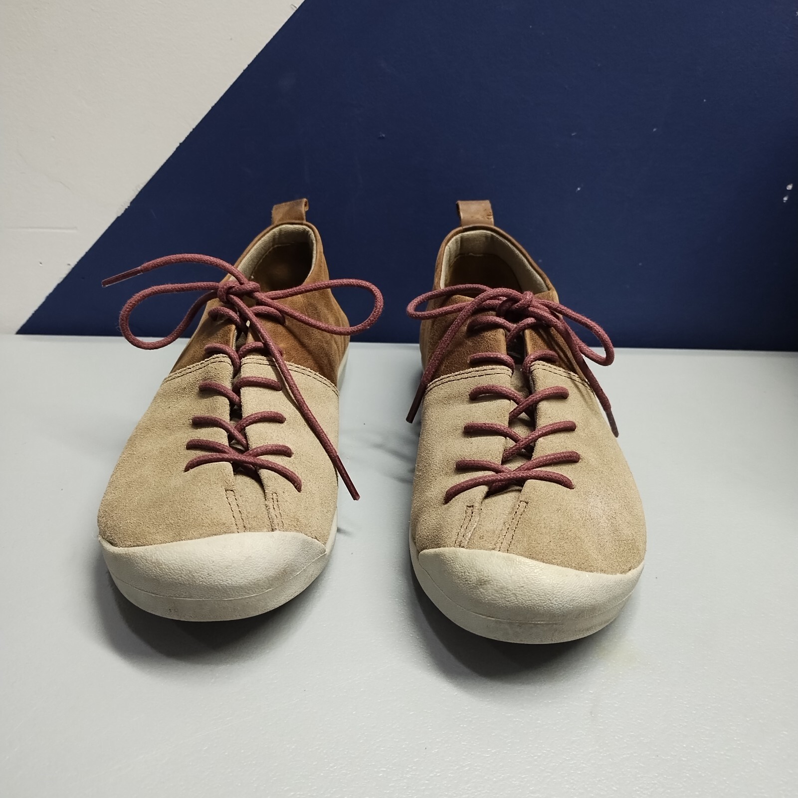 Scarpe sneakers KEEN taglio basso donna taglia 6 5 multi pelle scamosciata stringate 1015072