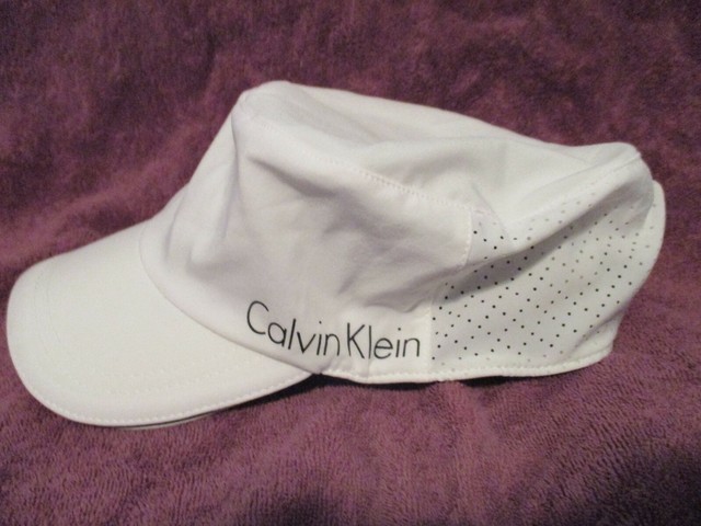 calvin klein side logo cap