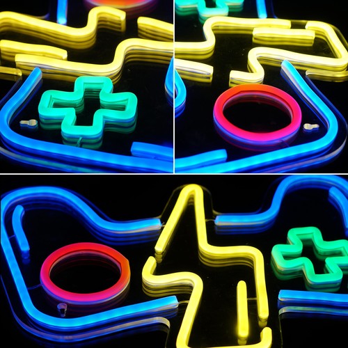 LED Neon Schild Licht Nachtlicht USB&Batteri Leuchtreklame Sign Lampe Wanddekor - Bild 12 von 22