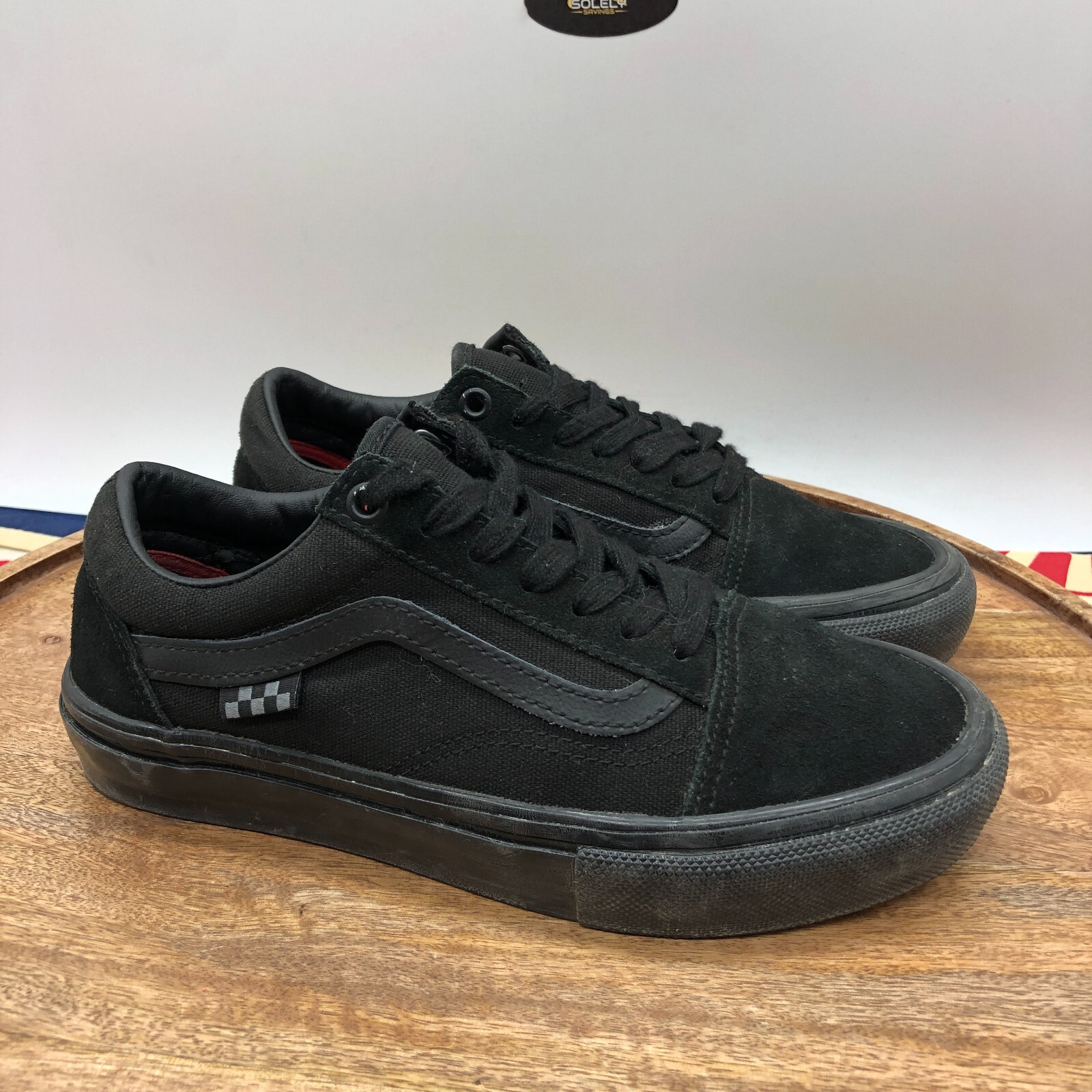 VANS Skate Old Skool Pro Black/Black Pop Cush Shoes M… Gem