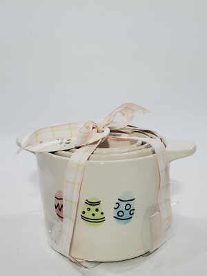 Rae Dunn Easter Measuring Cups Set of Four Artisan Collection VHTF Brand New