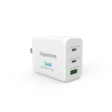 [Extreme Compact GaN Technology] Gigastone PD 65W GaN Fast Wall Charger 3-Port