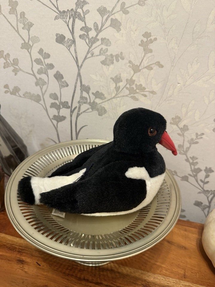 WILD REPUBLIC RSPB BIRD REAL LIFE CALL PLUSH CUDDLY SOFT TOY OYSTER