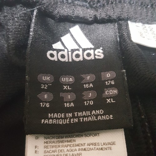 Adidas Size XL Boys Pants ActiveWear Stripes Draw String Gym Black - Picture 7 of 9