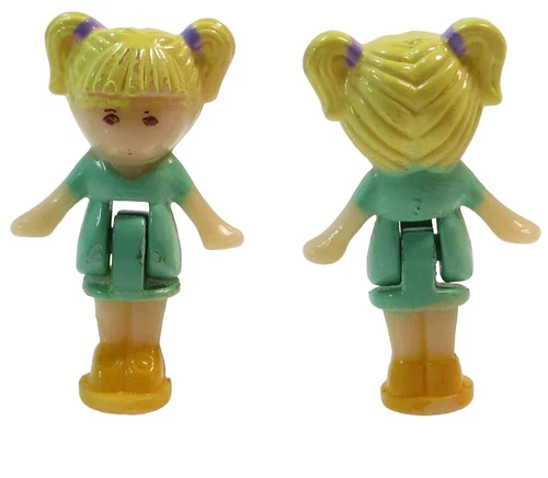 1990 Polly Pocket Doll Vintage Writing Case Playset - Tiny Tina Bluebird Toys