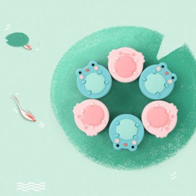 Thumb Grips Caps for Nintendo Switch / Switch Lite / OLED Froggy & Fish 4PCS