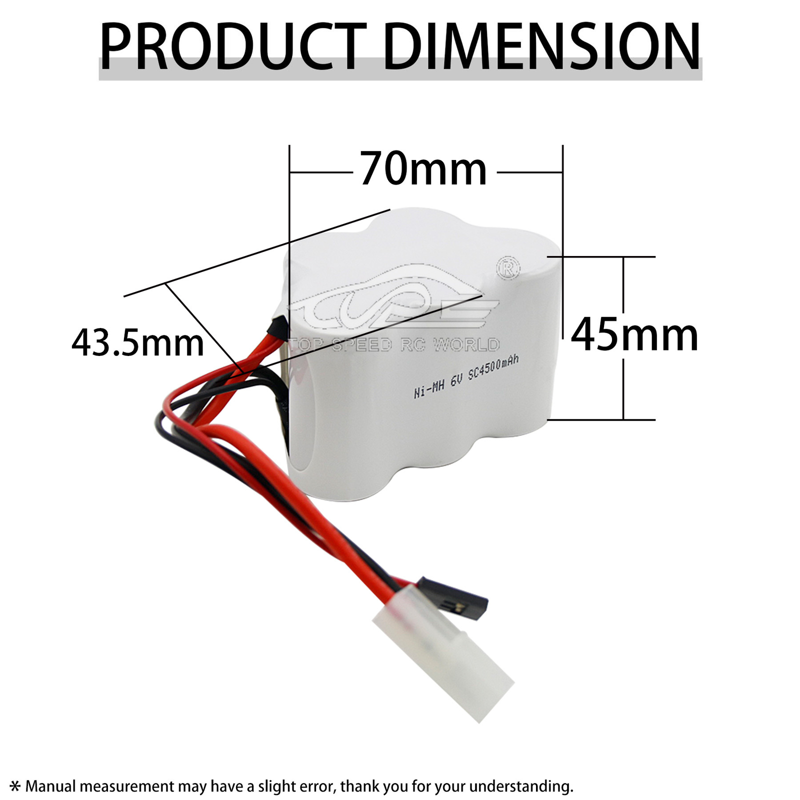 RC CAR NI-MH 4500MAh Battery 6V IN US for 1/5 HPI Rovan Km Baja LOSI FG RC CAR