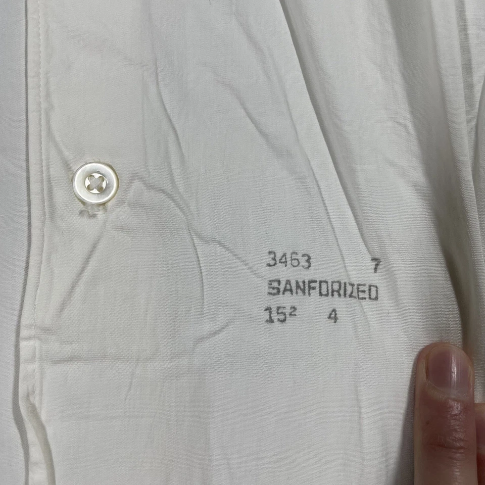 Camisa babero de vestir vintage años 20 30 para hombre talla 15,5 puño francés blanca años 20 años 30 esmoquin Foto 4 de 4