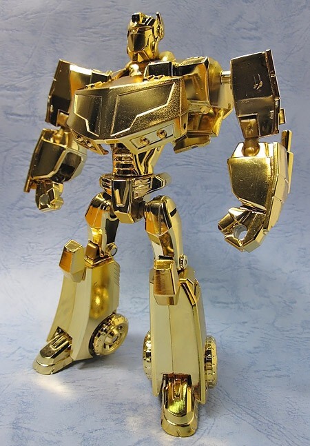 Optimus Prime Gold Glitter Campaign Limited Item Rare Transformers
