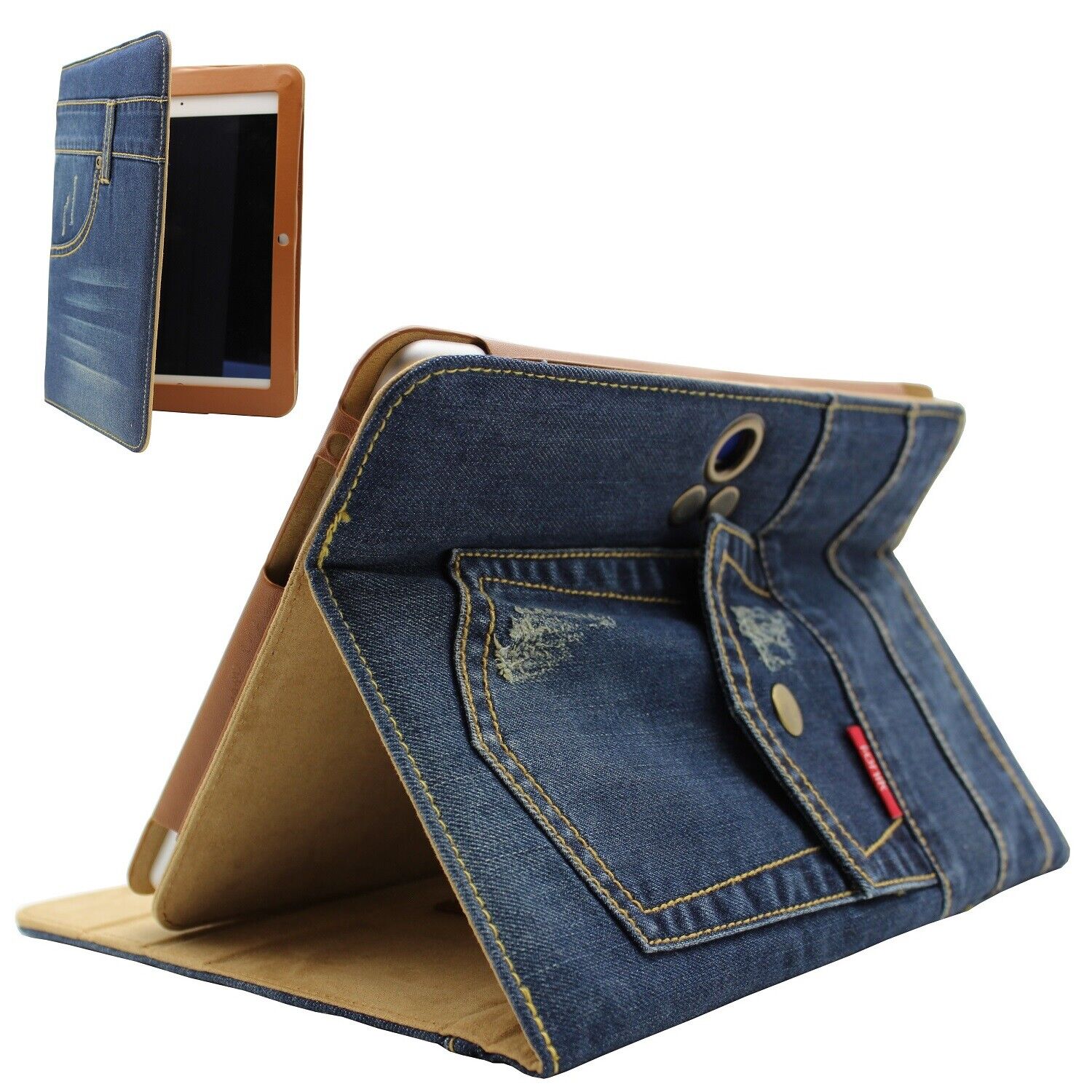 i.onik Jeans Tablet Hülle TP10,1 1200QC Case 10,1 Zoll Universal Schutzhülle 