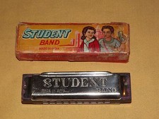VINTAGE MADE IN INDIA STUDENT BAND HARMONICA IN BOX