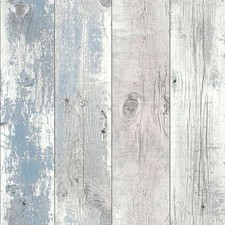 Nautical Blue Driftwood Wallpaper - Shabby Chic Design Studio - Wood Wall 670508