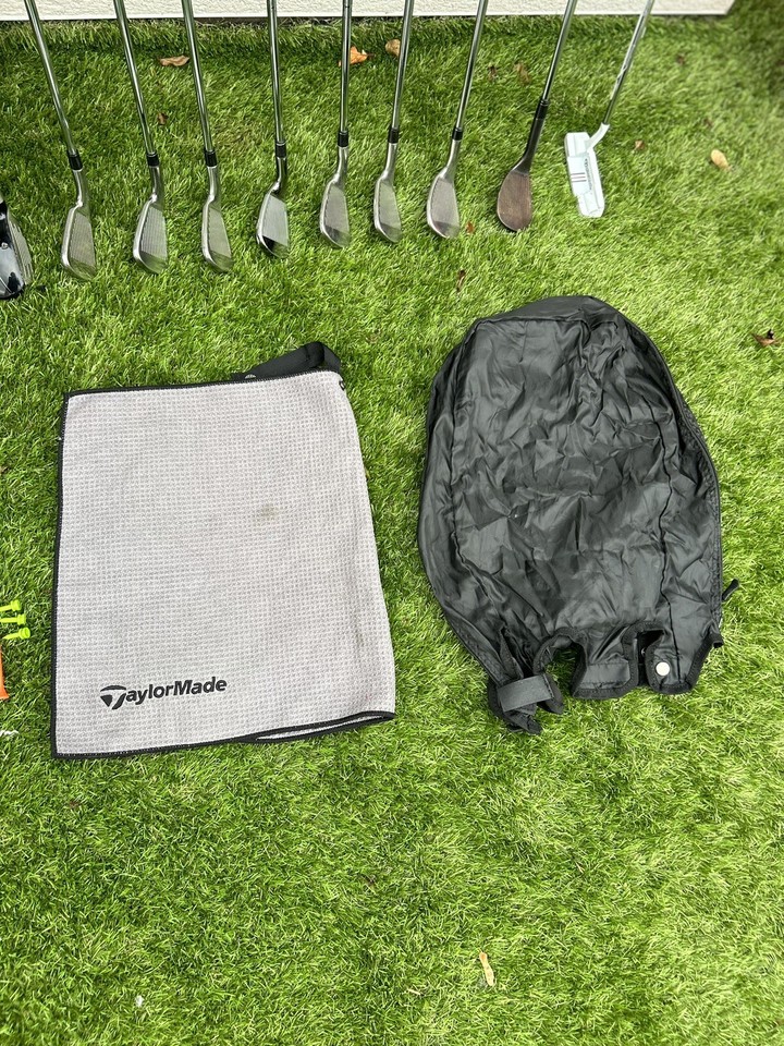 TAYLORMADE GOLF CLUBS FULL SET MENS RH + BAG + ACCESSORIES eBay