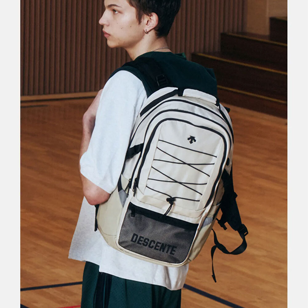 New DESCENTE ENTER 3.0 BACKPACK 27L SQ123UBP14 BEIGE UNISEX