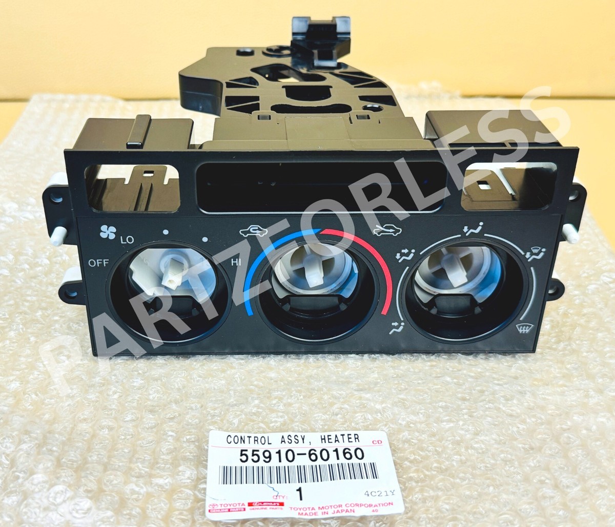 55910-60160 TOYOTA GENUINE CONTROL ASSY HEATER OR BOOST VENTILATOR