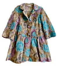 RED VALENTINO  FLORAL PRINT PEPLUM JACKET SIZE 40 MADE IN ITALY