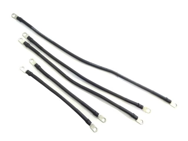 ACDCWIREANDSUPPLY # 6 Awg HD Golf Cart Battery Cable 5 pc Set E-Z-GO Medalist 86 & UP U.S.A MADE