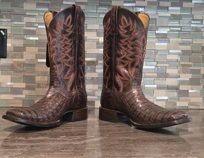 (New) Cody James Exotic Caiman Western Boot Square Toe Sz 10 D