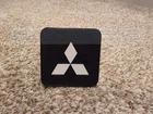 Mitsubishi Logo Tow Hitch Cover for trucks SUV Cars with tow hitch 2" Black