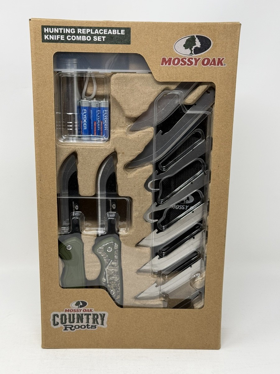 13 pc Mossy Oak Country Roots Hunting Knife Replaceable Blade