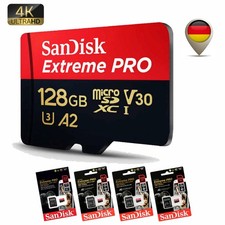 SanDisk Extreme Pro 4K microSD Speicherkarte 32GB 64GB 128GB 256GB 512GB memory