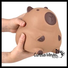 Jumbo 5.75" Capybara Doh Filled Squishy Squeeze Stress Ball Soft Doh Filling - S