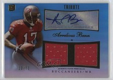 2010 Topps Tribute Dual Relics Blue Rainbow /50 Arrelious Benn Auto 13v5