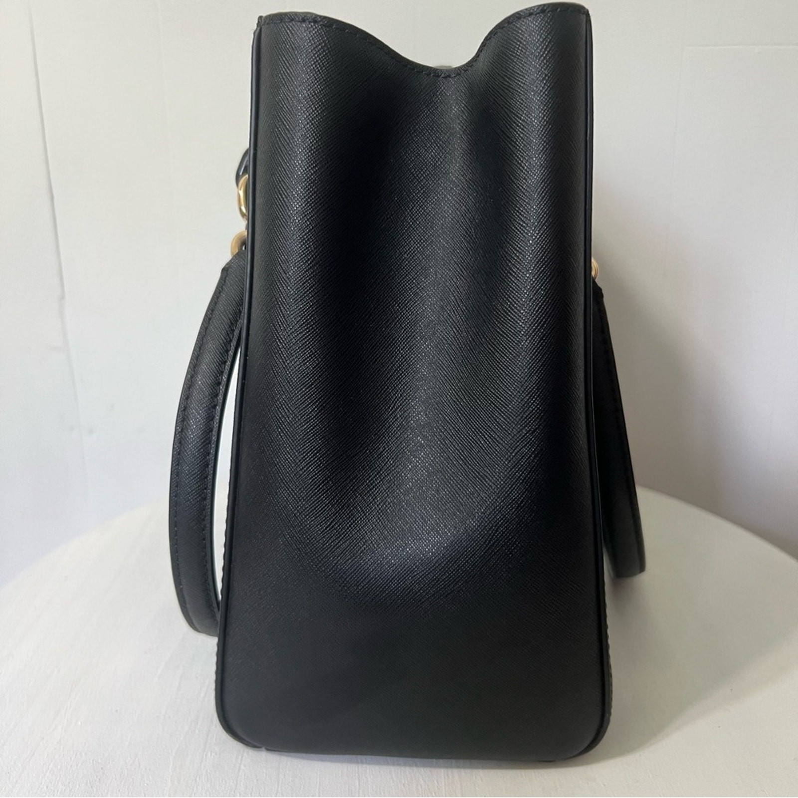 Michael Kors Sofia Black Leather Structured Tote … - image 5