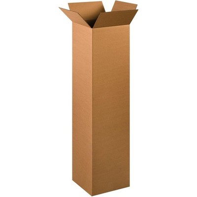 4x4x8 Corrugated Shipping Boxes Kraft Cardboard Mailer Cartons