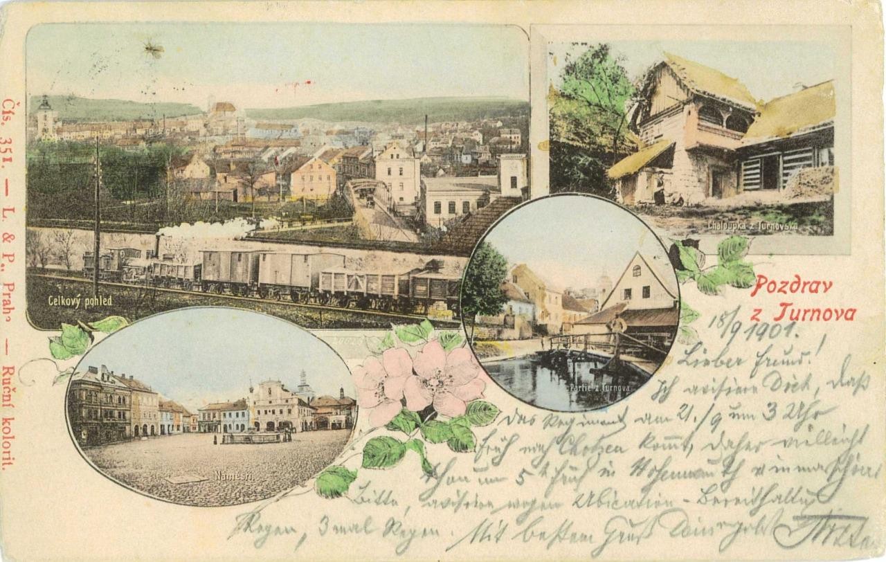 98569 - CZECHOSLOVAKIA  -  VINTAGE  POSTCARD - Gruss Aus TURNOV 1901