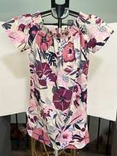 Loft Floral Off The Should Shift Dress Sz XSP Spring Wedding