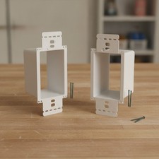- 2 Pack Electrical Power Outlet Box Extender Kit Single Gang Box Extender ...