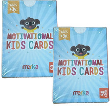 100 Motivational Flashcards for Kids - 2x 50 Educational Flash Cards for Ages 3